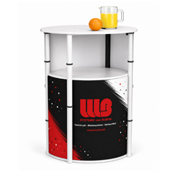 faltbarer Counter mit Druck