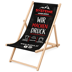 Liegestuhl bedruckt