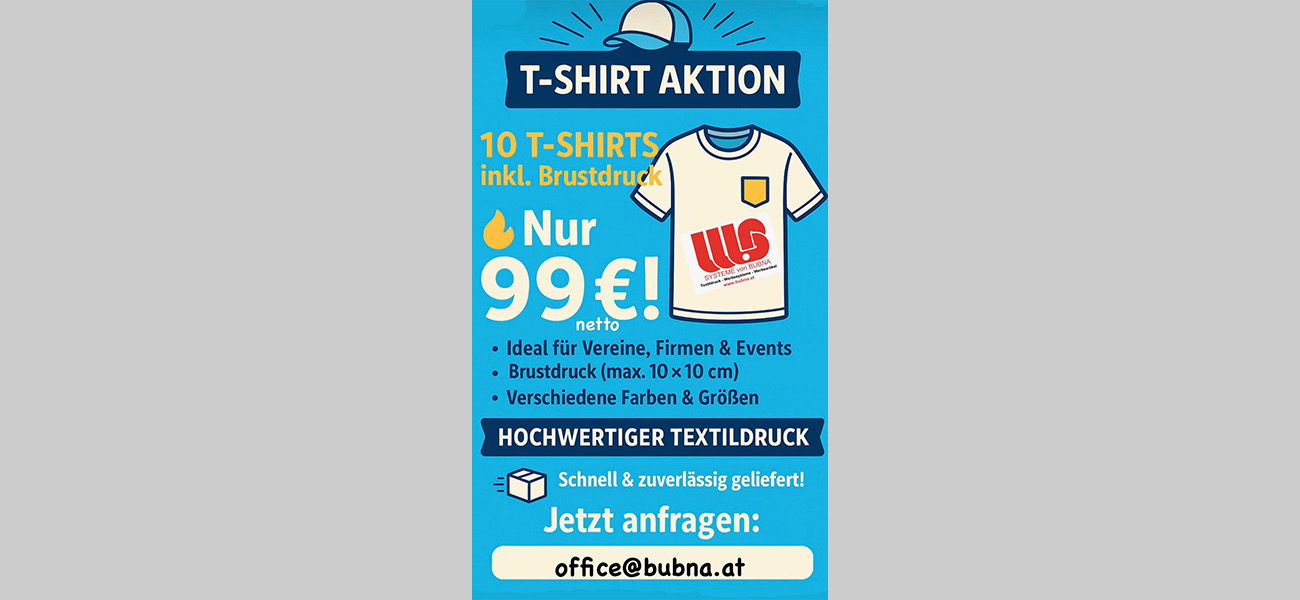 T-Shirt Aktion Juni 2025
